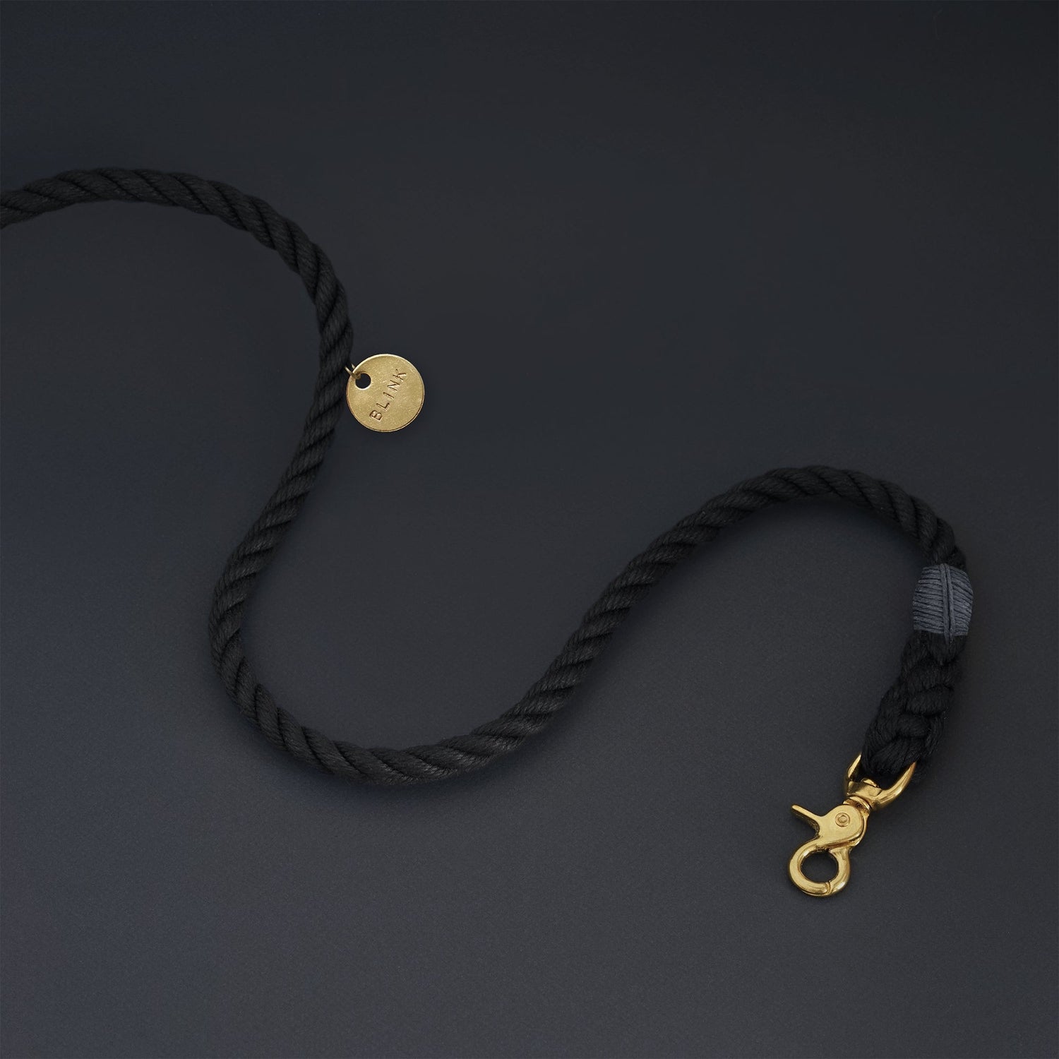 Black Sailing Rope Dog Leash