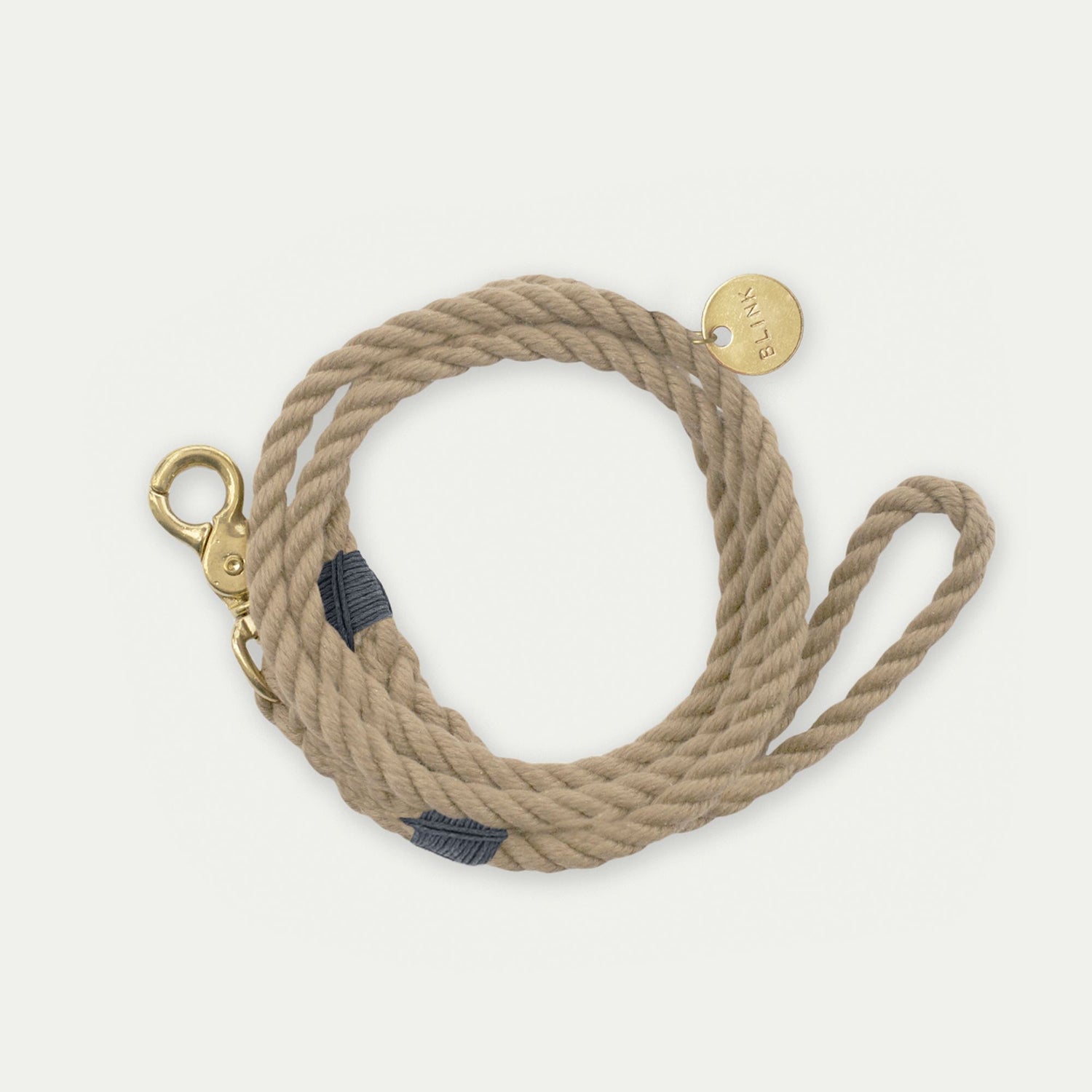Tan Sailing Rope Dog Leash (Medium)